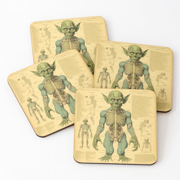 Item preview, Anatomical Goblin Blueprint Fantasy Page designed and sold by Itis-Whatitis.
