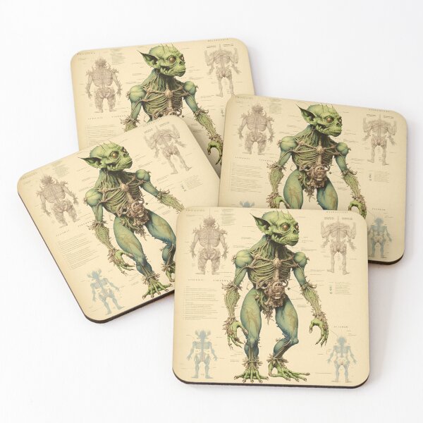 Item preview, Anatomical Goblin Blueprint Fantasy Page designed and sold by Itis-Whatitis.