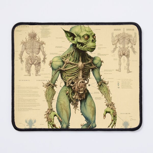 Item preview, Anatomical Goblin Blueprint Fantasy Page designed and sold by Itis-Whatitis.