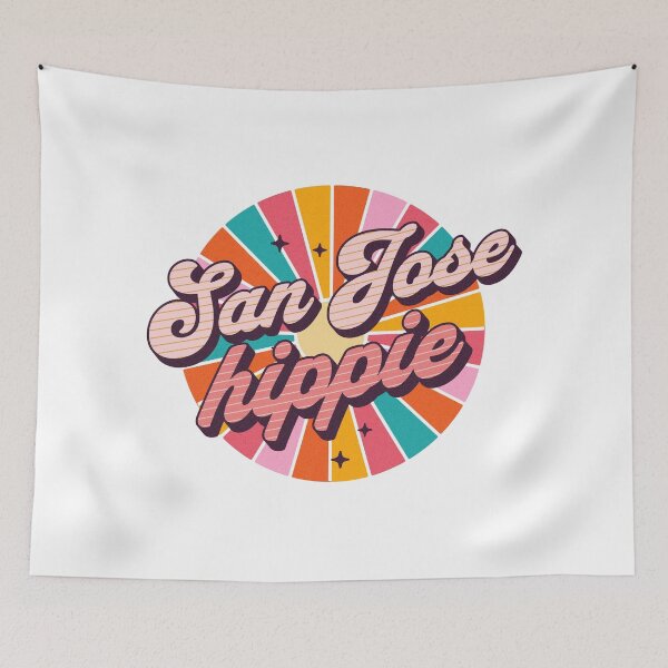 Item preview, San Jose Hippie - I Love California - Hippie Gift Idea - Christmas designed and sold by AlanPhotoArt.
