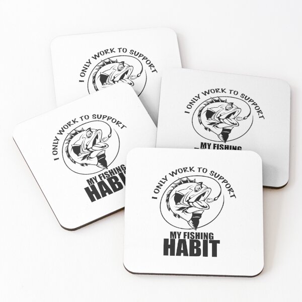 Item preview, i Only Work To Support My Fishing Habit designed and sold by Ambilart1.