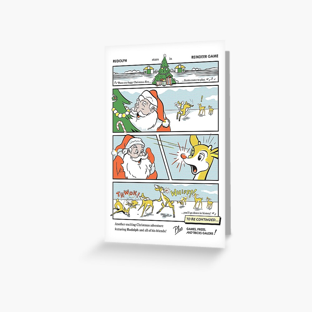 Reindeer Game Greeting Card