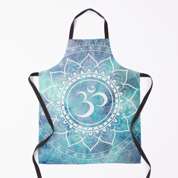 Item preview, Galaxy Om Mandala Pastel Aqua Lavender designed and sold by 2sweetsDesign.