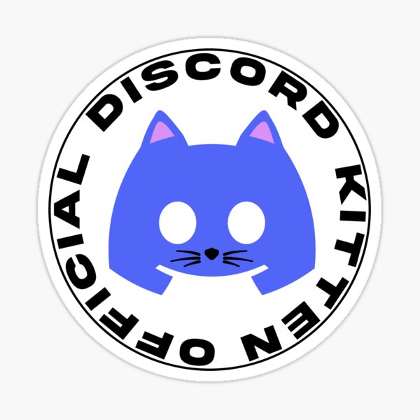 Official Discord Kitten Sticker For Sale By Trenderdesigns Redbubble 