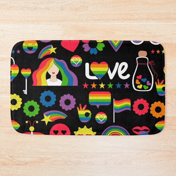 Item preview, LGBTQIA+ illustrated rainbows designed and sold by Bound by Threads.