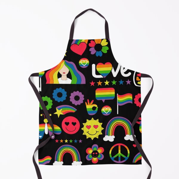 Item preview, LGBTQIA+ illustrated rainbows designed and sold by Bound by Threads.