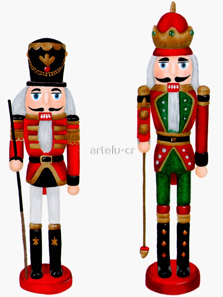 "Christmas Nutcrackers" Sticker for Sale by artelucr Redbubble