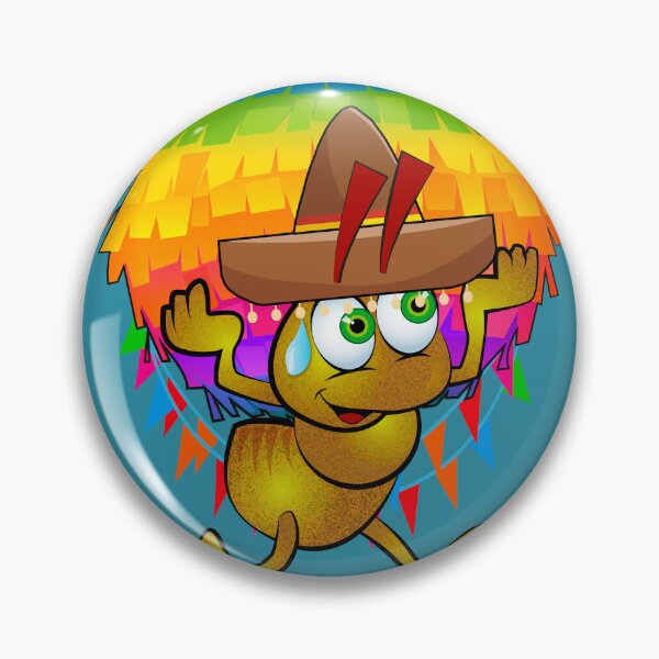 Aperçu de l'œuvre Fourmi mexicaine heureuse avec une pinata créée et vendue par WorkerAnts.