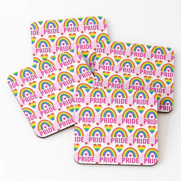 Item preview, LGBTQIA+ Pride Rainbow in pink  designed and sold by Bound by Threads.