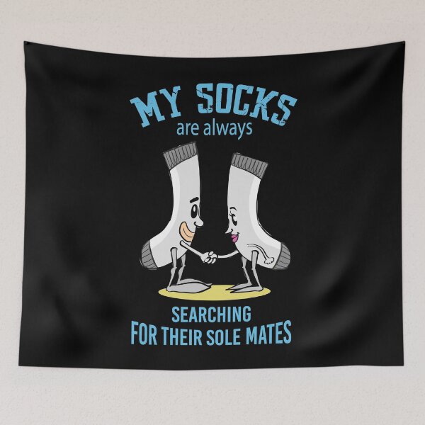 Item preview, Funny Lost Socks Laundry Pun designed and sold by Gold Wings Tees.