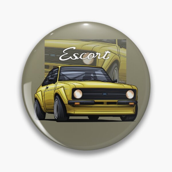 Item preview, Ford Escort RS2000 MK2 Yellow - Art designed and sold by Racing Art Store.