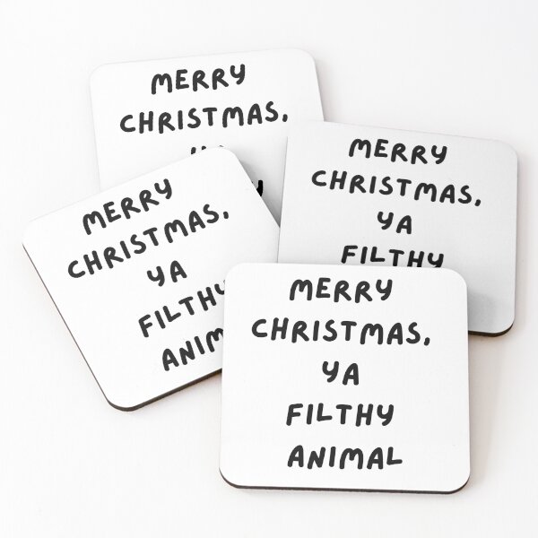 Item preview, Merry Christmas Ya Filthy Animal - Home Alone Quote designed and sold by print-st0re.