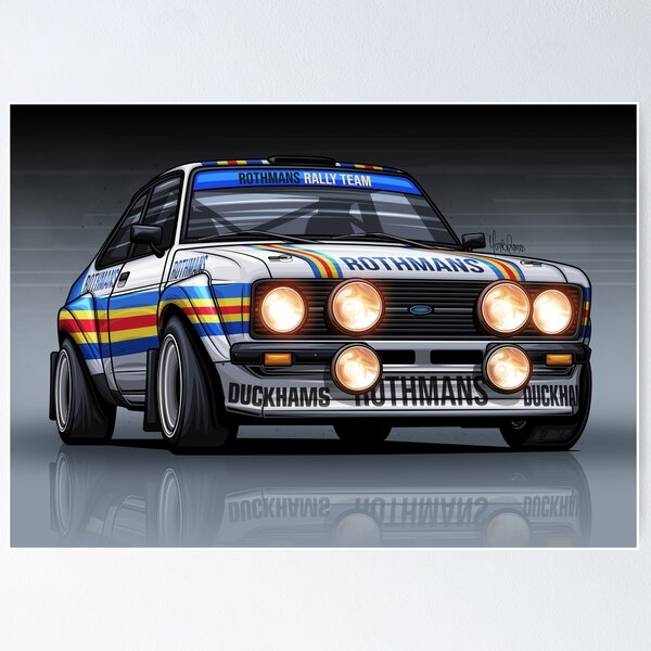 Item preview, Ford Escort RS2000 MK2 Rothmans - Art designed and sold by Racing Art Store.