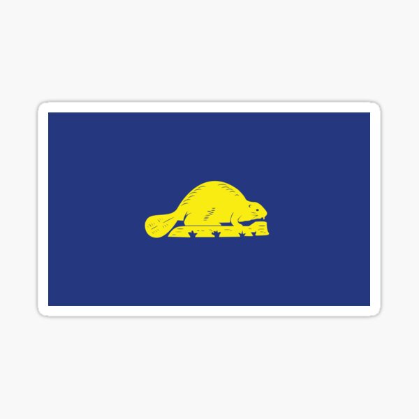 Item preview, Flag of Oregon (reverse) designed and sold by wickedcartoons.