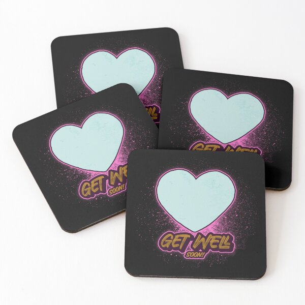 Item preview, Get Well Soon Aqua Parchment Paper Heart designed and sold by darknessjeff86.