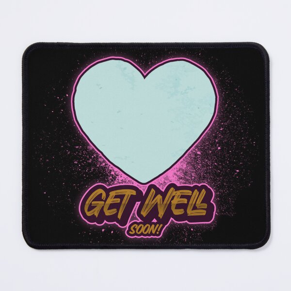 Item preview, Get Well Soon Aqua Parchment Paper Heart designed and sold by darknessjeff86.