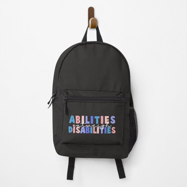 Item preview,  Abilities Outweigh Disabilities Colorful Quote  designed and sold by InnaPo ⭐⭐⭐⭐⭐.