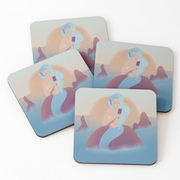 Item preview, Mermaid on the rocks designed and sold by mysteriousacorn.