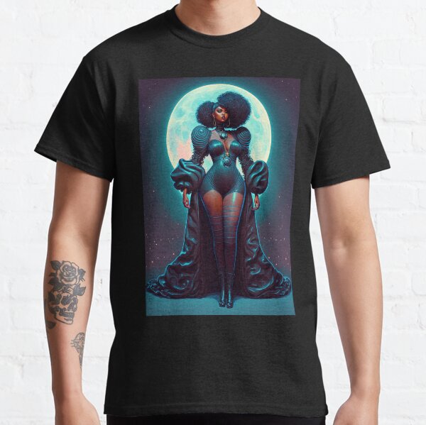 Black Lunar Lady Classic T-Shirt