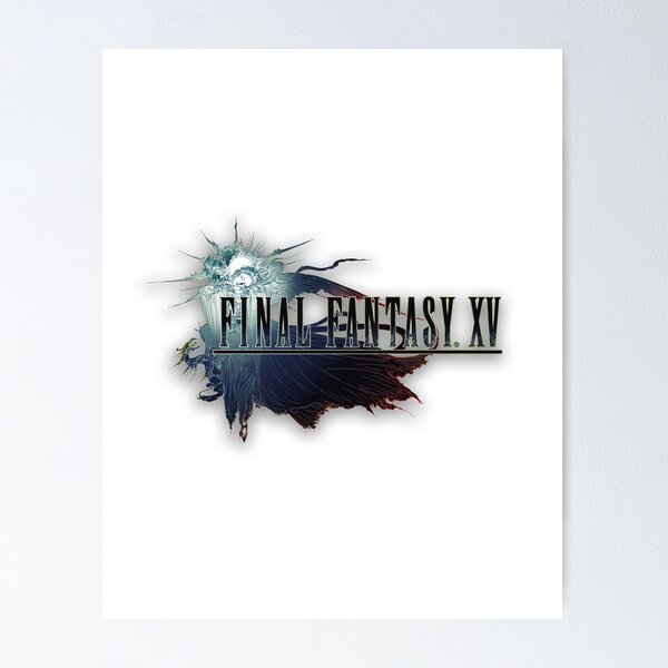 Vista previa del artículo con la obra «Final Fantasy XV Logo Hyper Colorized», diseñado y vendido por zeroisfirst.