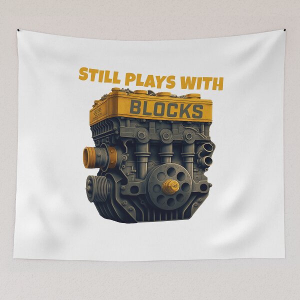 Item preview, Still Plays With Blocks designed and sold by JigglePeek.