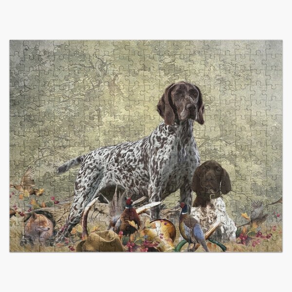 Hunting dogs Jigsaw Puzzle by German School - Pixels