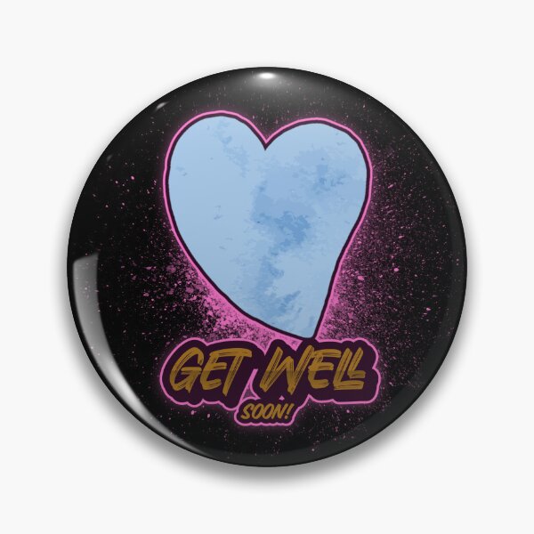 Item preview, Get Well Soon Blue Parchment Paper Heart designed and sold by darknessjeff86.