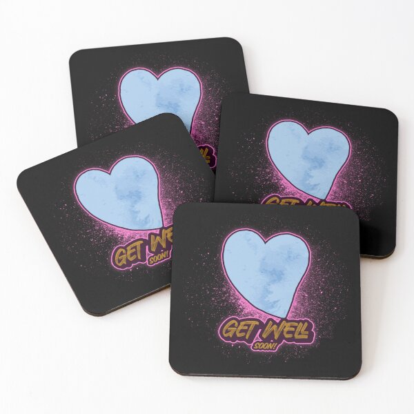 Item preview, Get Well Soon Blue Parchment Paper Heart designed and sold by darknessjeff86.