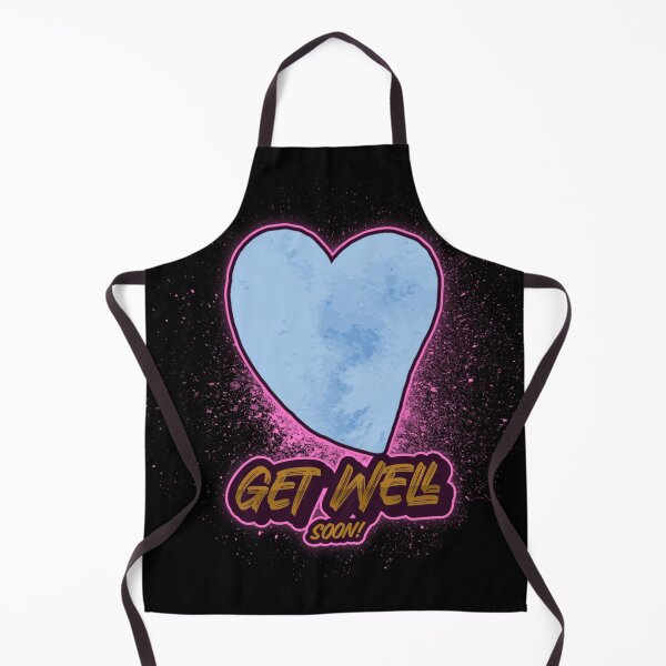 Item preview, Get Well Soon Blue Parchment Paper Heart designed and sold by darknessjeff86.