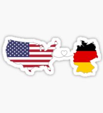 USA - Germany | Long Distance Love Sticker
