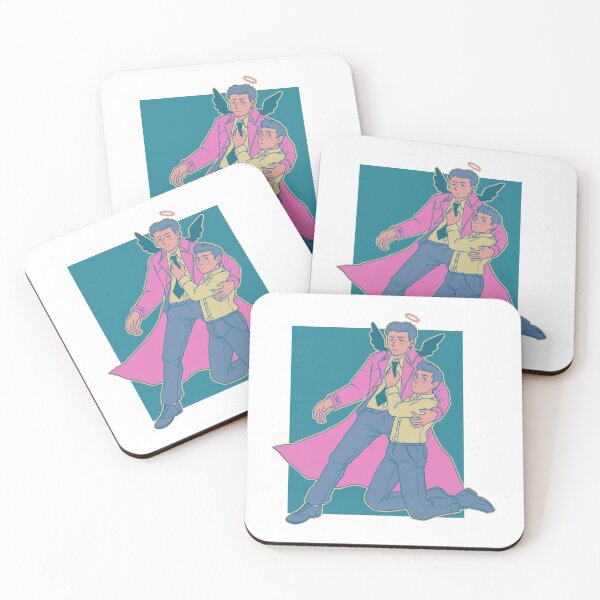 Item preview, Destiel Hero and Love Interest (Blue and Pink) designed and sold by shrimpedchip.