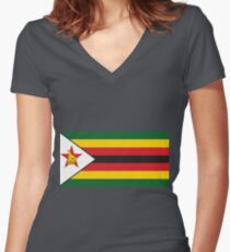 Zimbabwe Shirt mit V-Ausschnitt