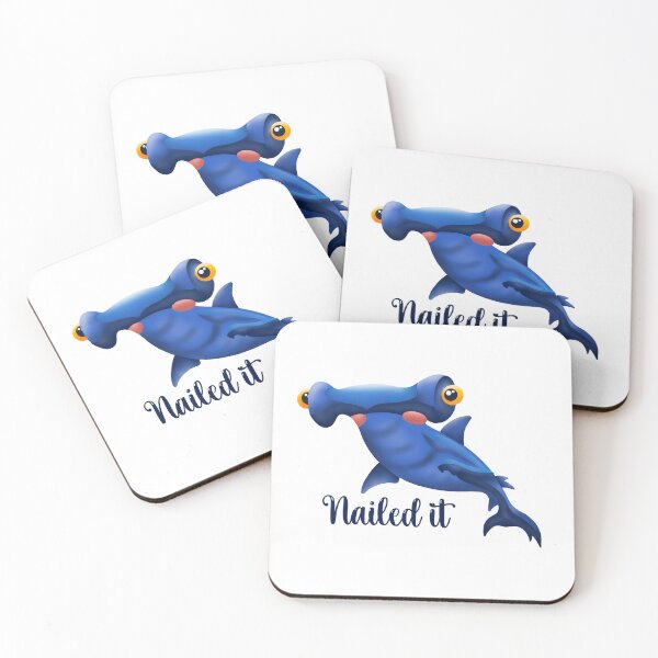 Item preview, Nailed it Hammerhead Shark designed and sold by BlackCatArtBB.