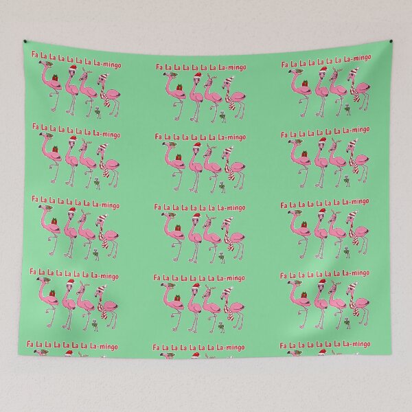 Item preview, Fa La La La La-mingo Flamingo Christmas  designed and sold by DoodleMoose.