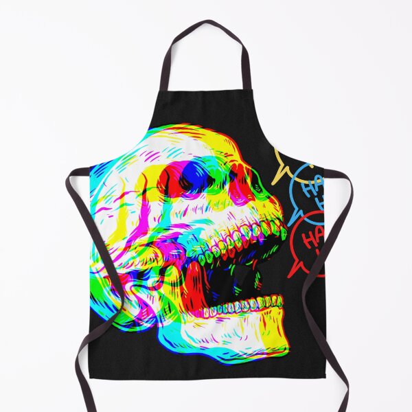 Aperçu de l'œuvre Motif de crâne qui rit Trippy Haha créée et vendue par Itis-Whatitis.