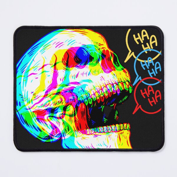 Item preview, Trippy Laughing Skull Pattern Haha designed and sold by Itis-Whatitis.