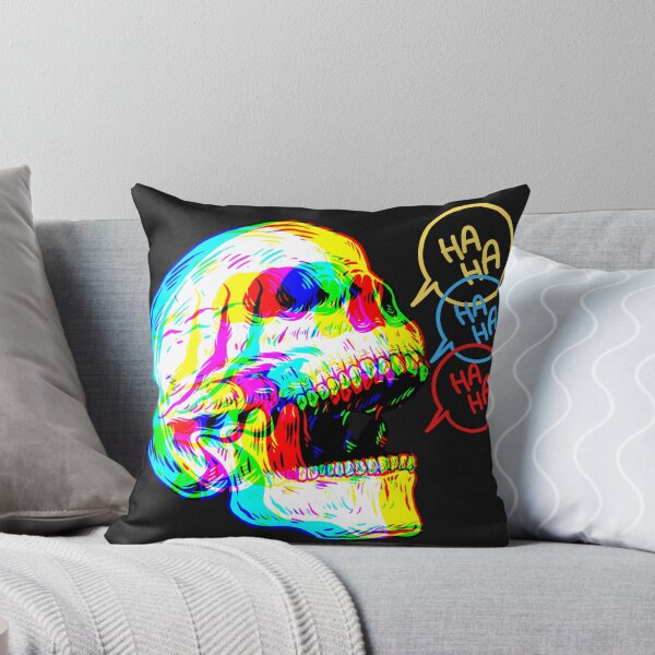 Item preview, Trippy Laughing Skull Pattern Haha designed and sold by Itis-Whatitis.