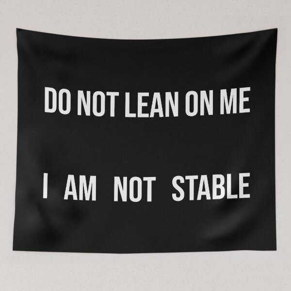 Item preview, Do Not Lean On Me designed and sold by Texterns.