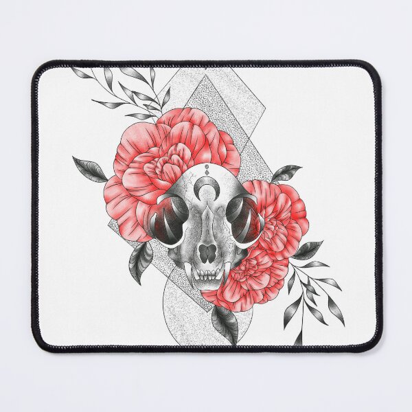 Item preview, Aminal Flower Skull designed and sold by skish-the-fish.