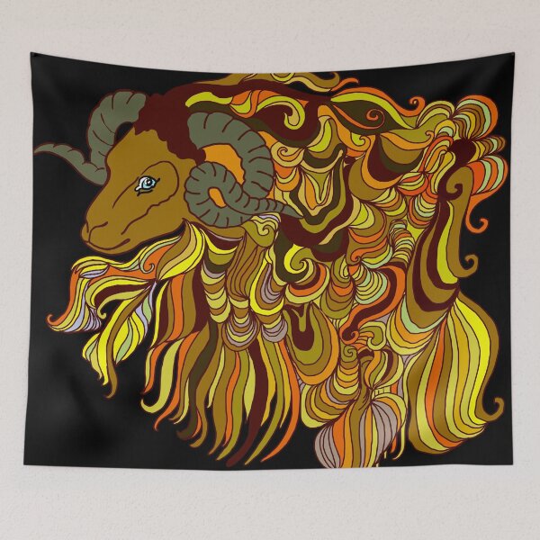 Item preview, The Golden Fleece Ram designed and sold by LynseysArtShop.