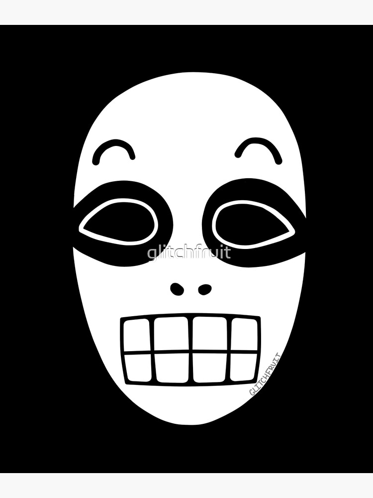 "'Skully' mask" Poster for Sale by glitchfruit Redbubble