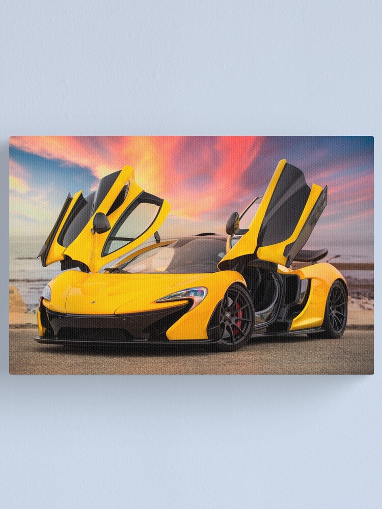 Mclaren P1 At Sunset Canvas Print By Dcoynepics Redbubble