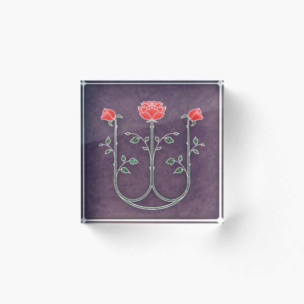 Item preview, rose tile designed and sold by danslarue.
