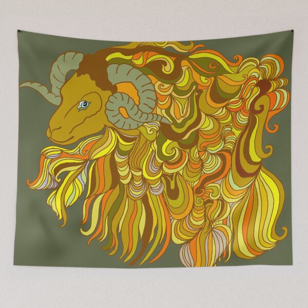 Item preview, The Golden Fleece Ram designed and sold by LynseysArtShop.