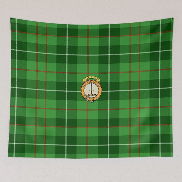 Artikelvorschau, Blaine Schottischer Tartan und Wappen entworfen und verkauft von BagTown Clans.