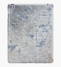 Texture of blue old vintage denim fabric iPad Case/Skin