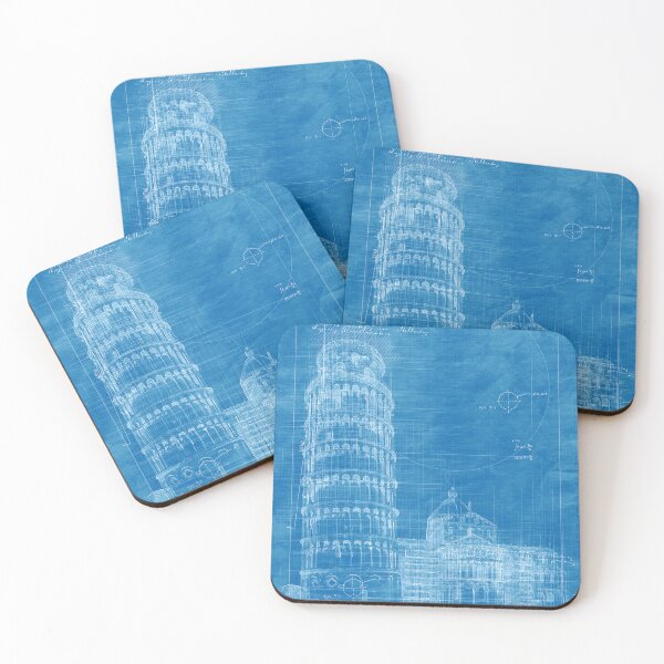 Item preview, Pisa Tower Blueprint Sketch designed and sold by ZiAttaArt.