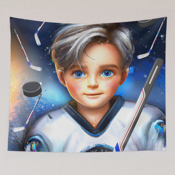 Item preview, Young boy hockey player designed and sold by Astralia.
