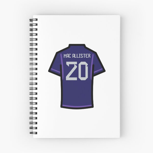 Item preview, Mac Allister #20 ARG Blue Purple 22 Football Jersey designed and sold by Millustgfx.