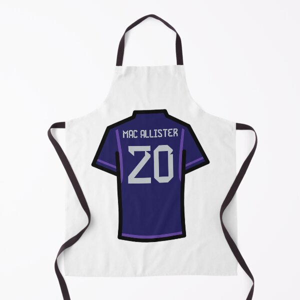 Item preview, Mac Allister #20 ARG Blue Purple 22 Football Jersey designed and sold by Millustgfx.